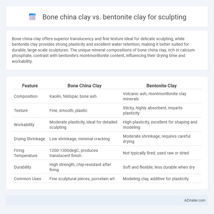 Bone china clay vs. bentonite clay for sculpting - What is The Difference?
