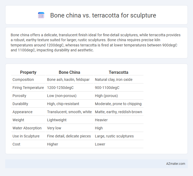 Bone china vs. terracotta for sculpture - What is The Difference?