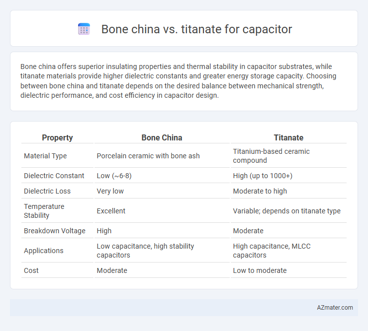 Bone china vs. titanate for capacitor - What is The Difference?