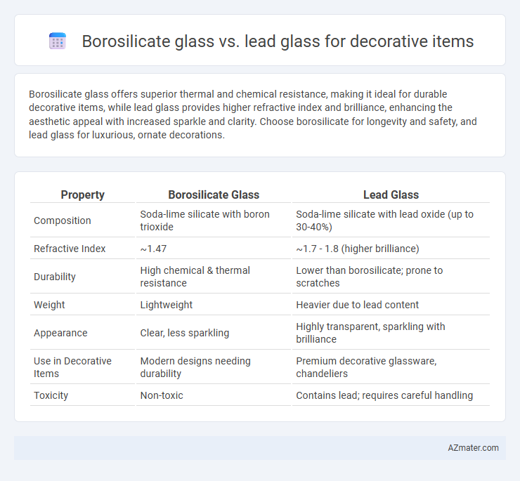 Borosilicate glass vs. lead glass for decorative items - What is The Difference?