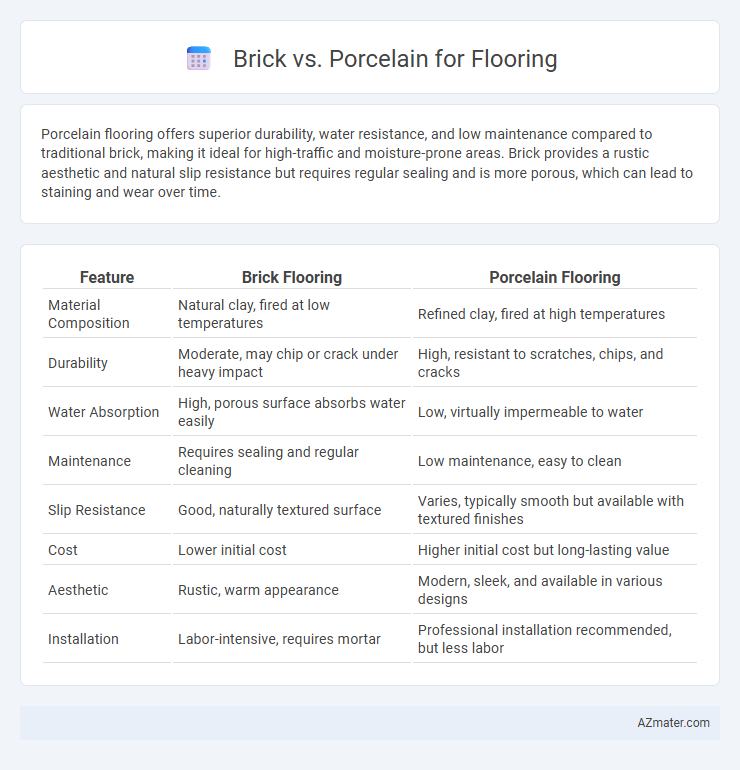 Brick vs. Porcelain for Flooring - What is The Difference?