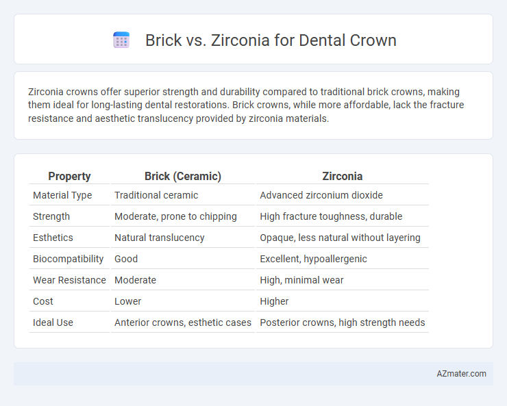 Brick vs. Zirconia for Dental Crown - What is The Difference?