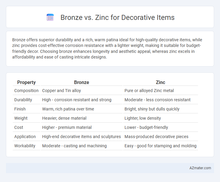 Bronze vs. Zinc for Decorative Items - What is The Difference?