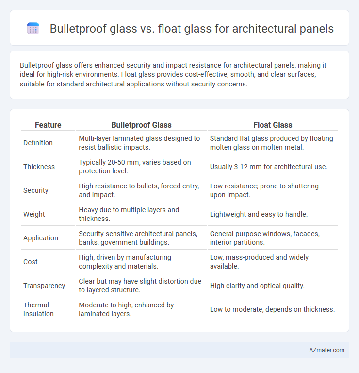 Bulletproof glass vs. float glass for architectural panels - What is The Difference?