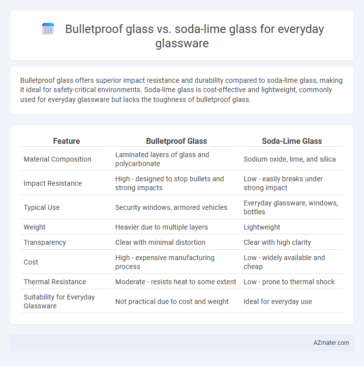 Bulletproof glass vs. soda-lime glass for everyday glassware - What is The Difference?