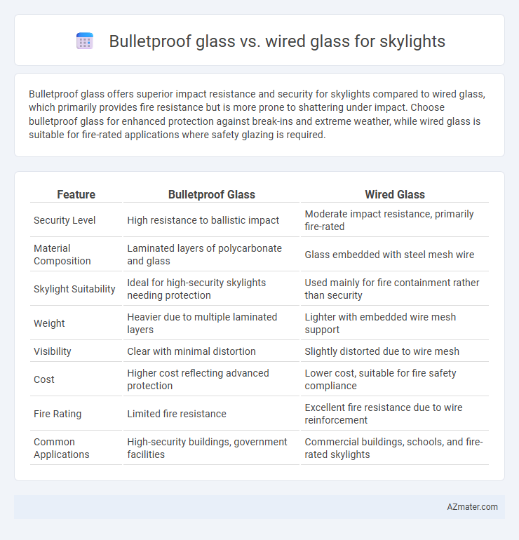 Bulletproof glass vs. wired glass for skylights - What is The Difference?