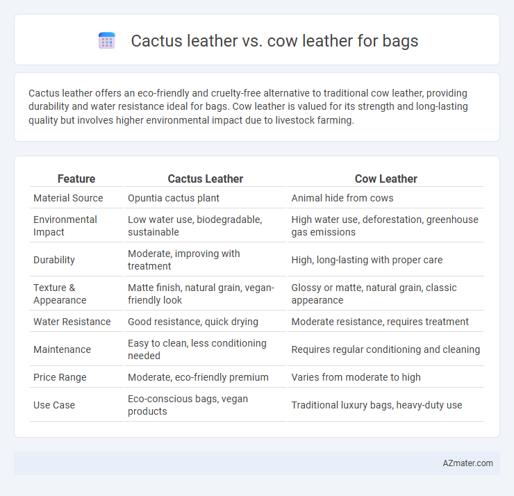 Cactus leather vs. cow leather for bags - What is The Difference?