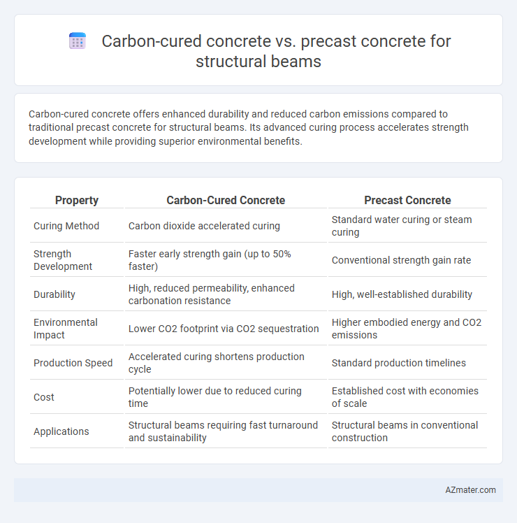Carbon-cured concrete vs. precast concrete for structural beams - What is The Difference?