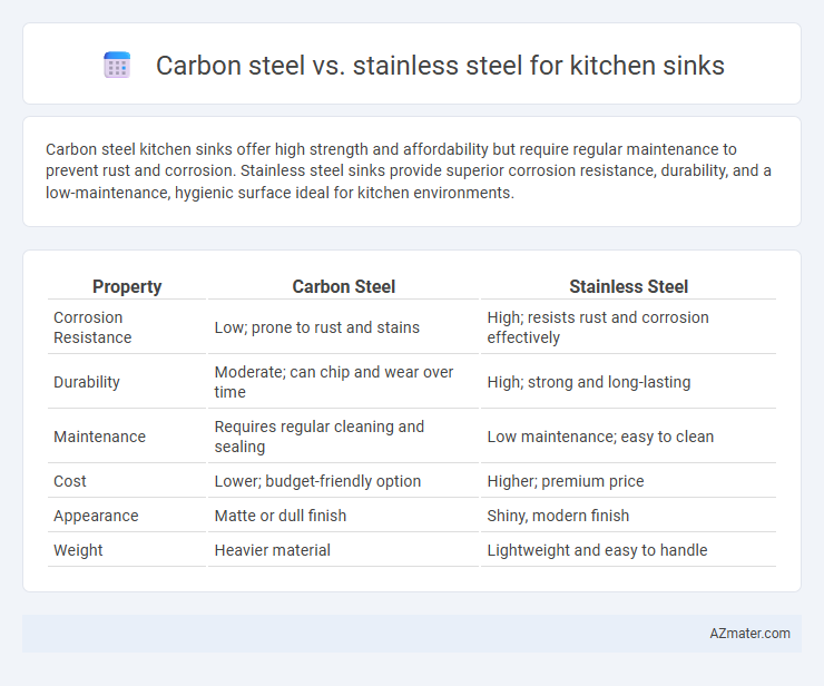 Carbon steel vs. stainless steel for kitchen sinks - What is The Difference?