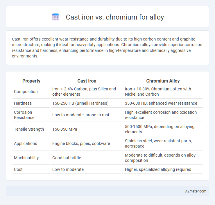 Cast iron vs. chromium for alloy - What is The Difference?
