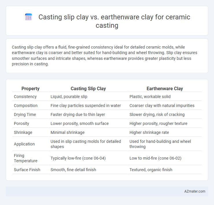 Casting slip clay vs. earthenware clay for ceramic casting - What is The Difference?