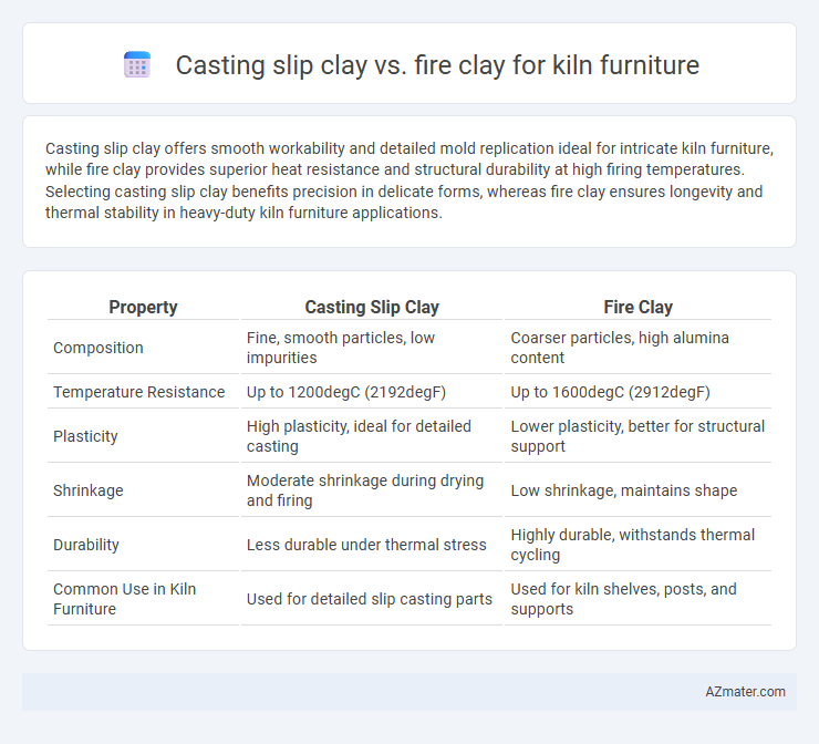 Casting slip clay vs. fire clay for kiln furniture - What is The Difference?