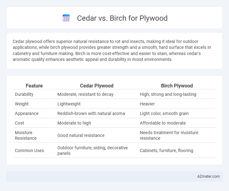 Cedar vs. Birch for Plywood - What is The Difference?