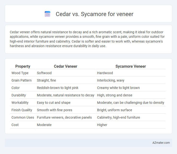 Cedar vs. Sycamore for veneer - What is The Difference?