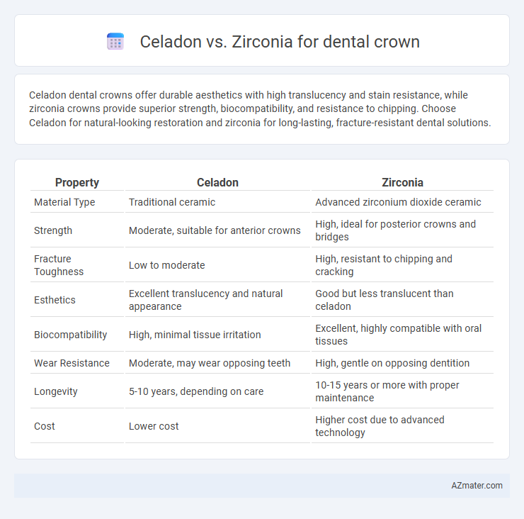 Celadon vs. Zirconia for dental crown - What is The Difference?