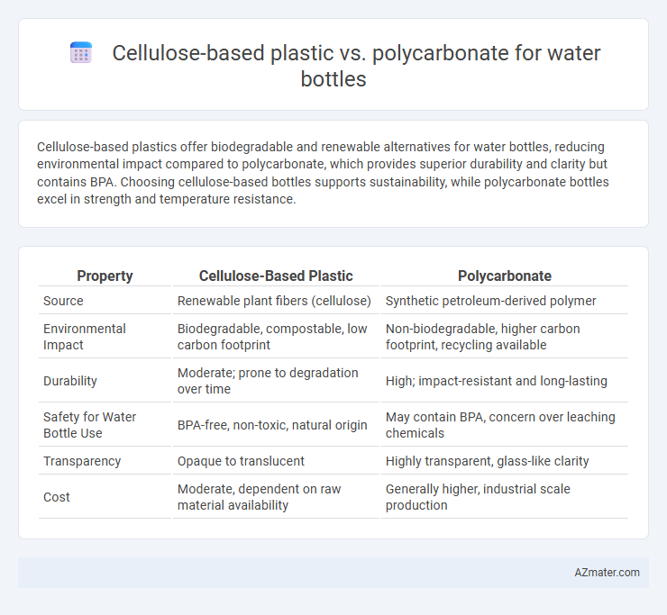 Cellulose-based plastic vs. polycarbonate for water bottles - What is The Difference?