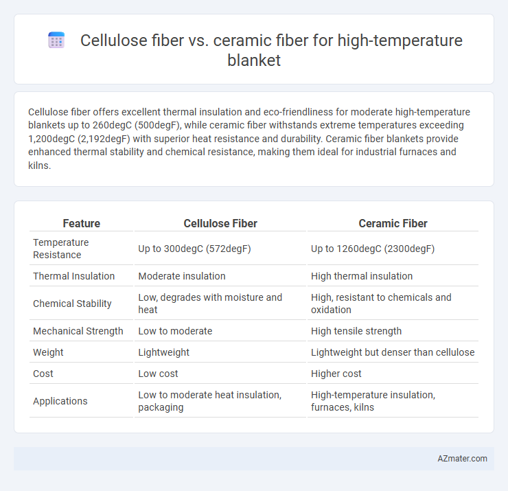 Cellulose fiber vs. ceramic fiber for high-temperature blanket - What is The Difference?