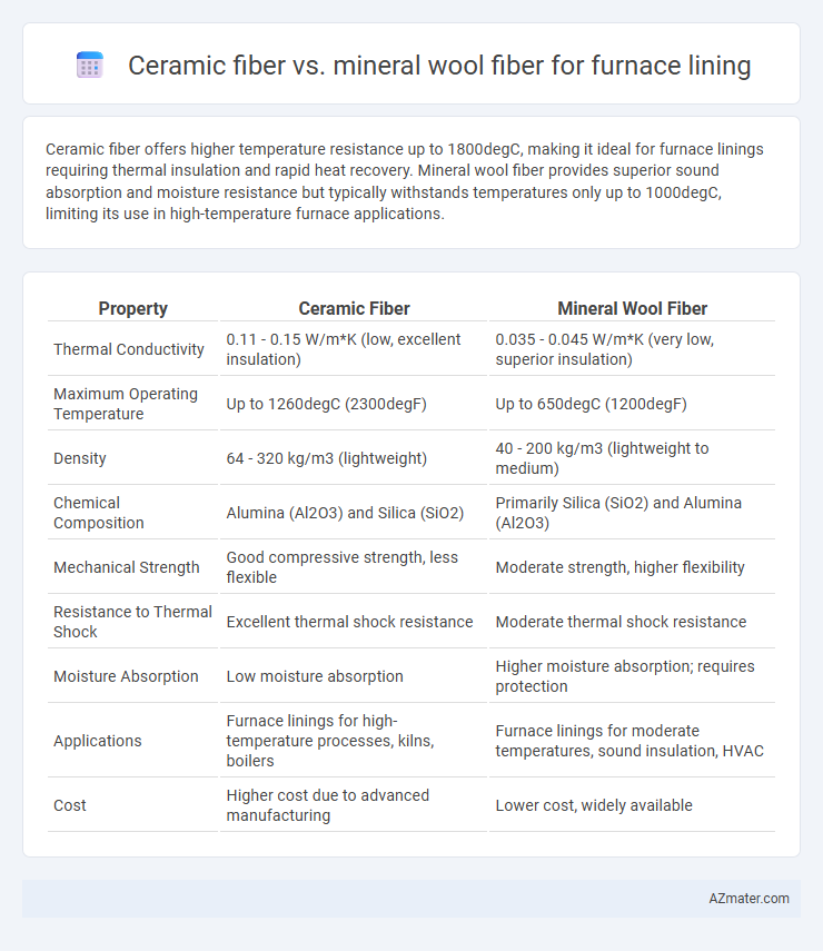 Ceramic fiber vs. mineral wool fiber for furnace lining - What is The Difference?