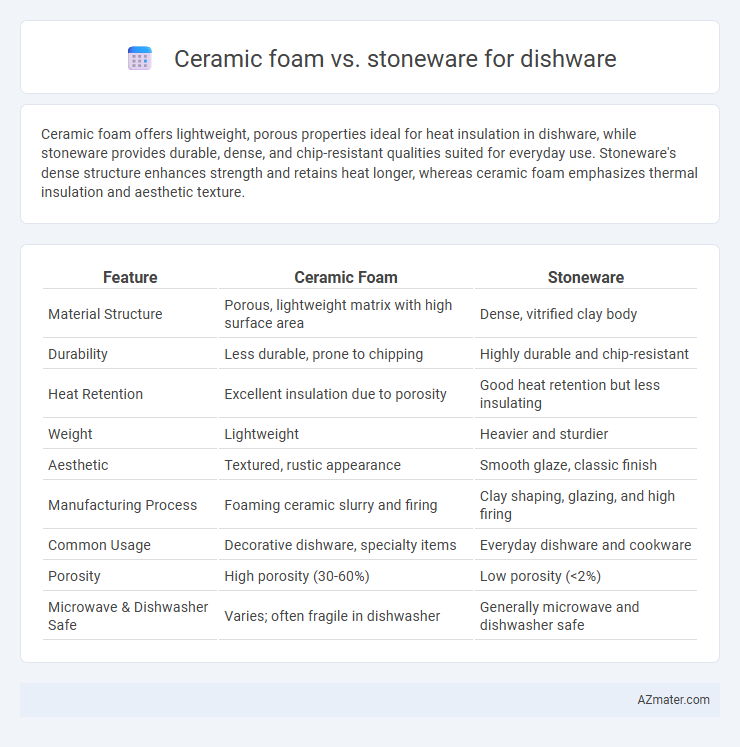 Ceramic foam vs. stoneware for dishware - What is The Difference?