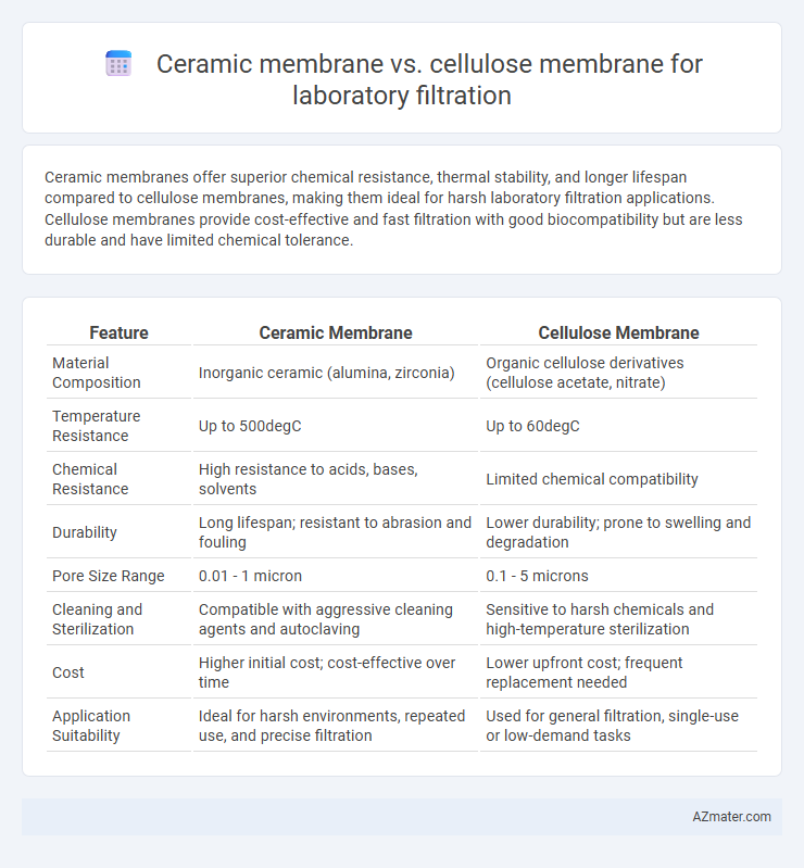 Ceramic membrane vs. cellulose membrane for laboratory filtration - What is The Difference?