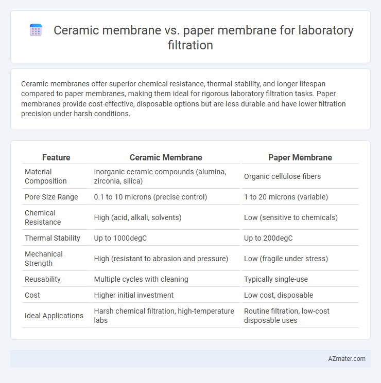 Ceramic membrane vs. paper membrane for laboratory filtration - What is The Difference?