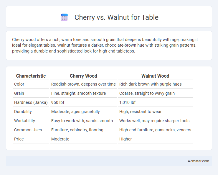 Cherry vs. Walnut for Table - What is The Difference?