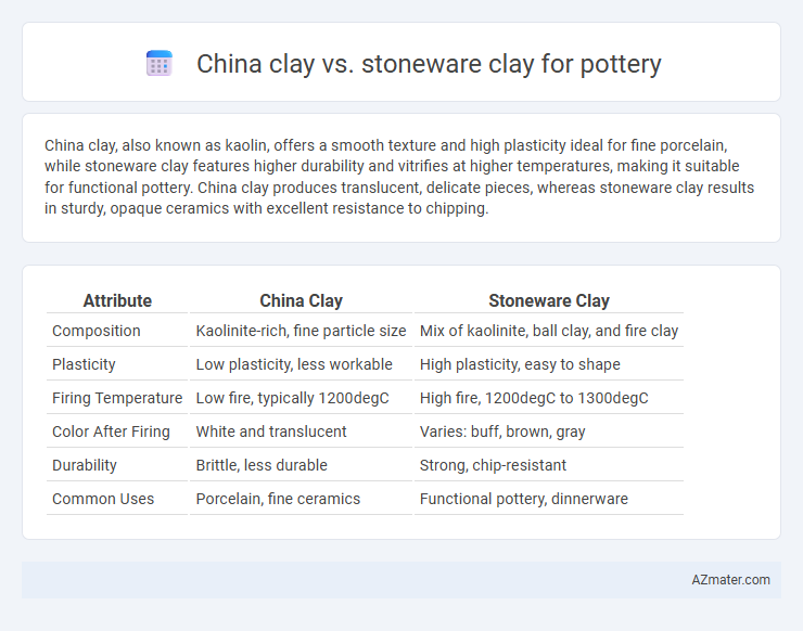 China clay vs. stoneware clay for pottery - What is The Difference?