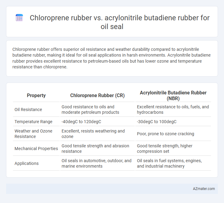Chloroprene rubber vs. acrylonitrile butadiene rubber for oil seal - What is The Difference?