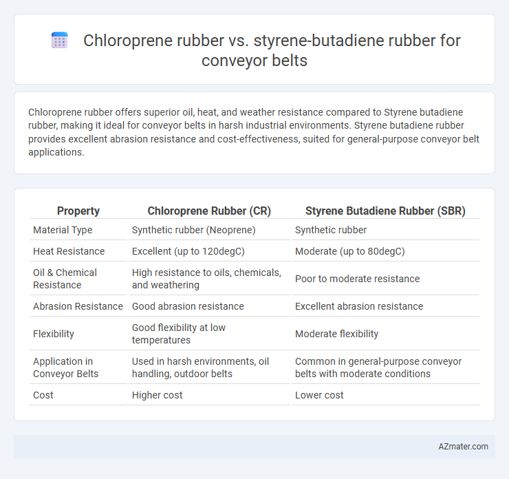Chloroprene rubber vs. styrene-butadiene rubber for conveyor belts - What is The Difference?