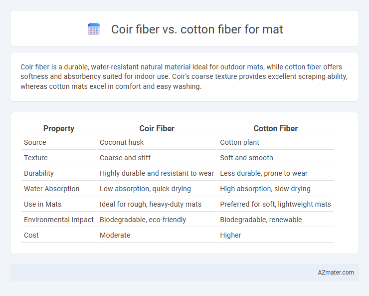 Coir fiber vs. cotton fiber for mat - What is The Difference?