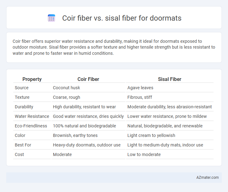Coir fiber vs. sisal fiber for doormats - What is The Difference?