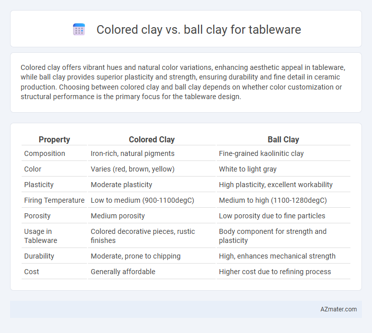 Colored clay vs. ball clay for tableware - What is The Difference?