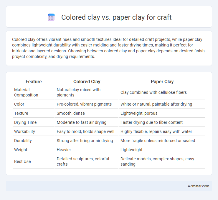 Colored clay vs. paper clay for craft - What is The Difference?