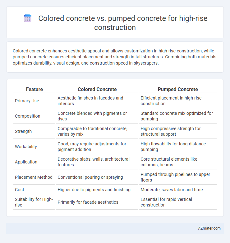 Colored concrete vs. pumped concrete for high-rise construction - What is The Difference?