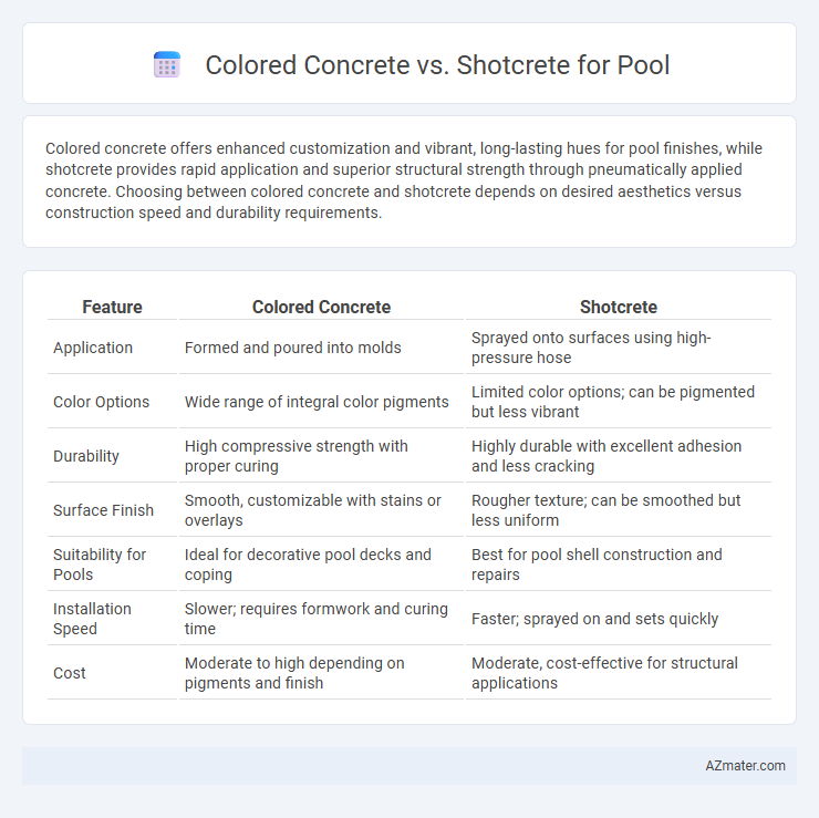 Colored Concrete vs. Shotcrete for Pool - What is The Difference?
