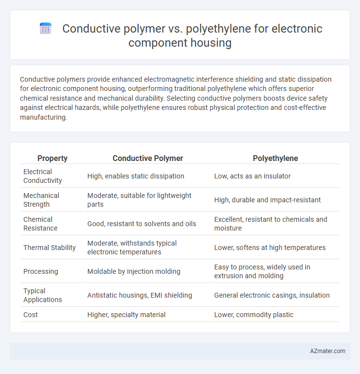 Conductive polymer vs. polyethylene for electronic component housing - What is The Difference?