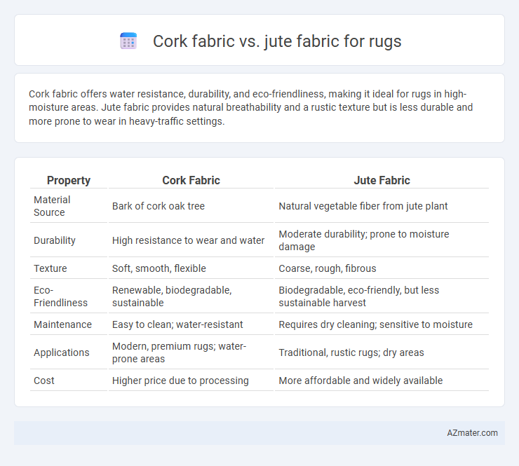 Cork fabric vs. jute fabric for rugs - What is The Difference?