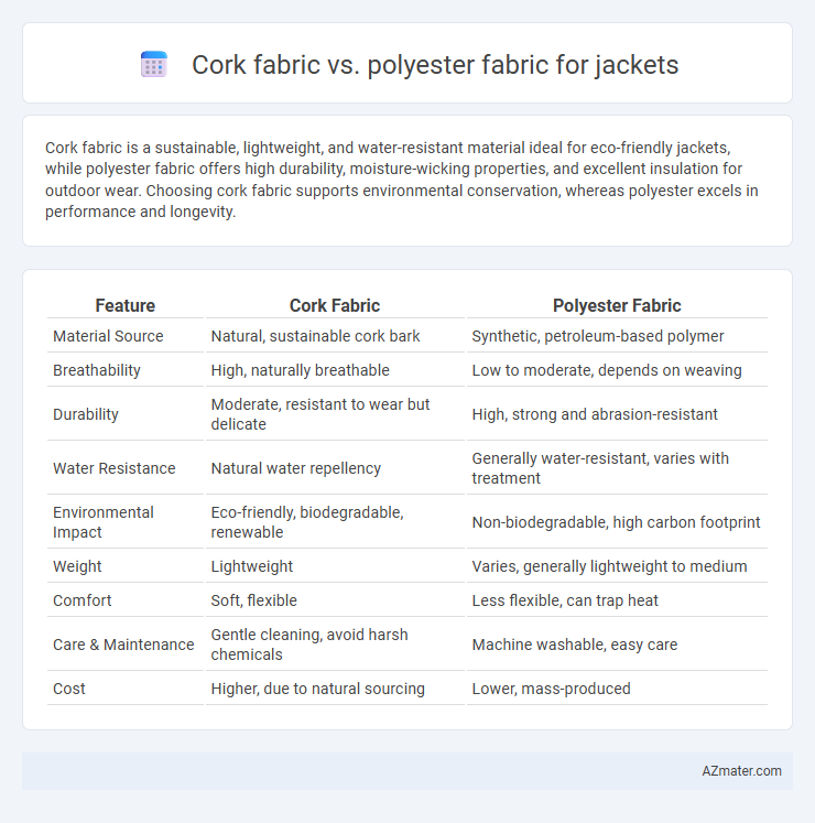 Cork fabric vs. polyester fabric for jackets - What is The Difference?