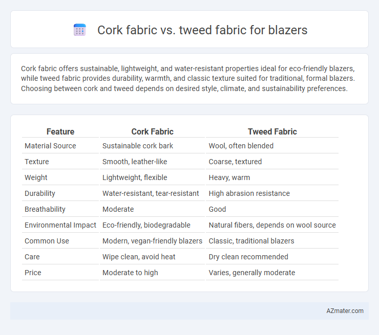 Cork fabric vs. tweed fabric for blazers - What is The Difference?