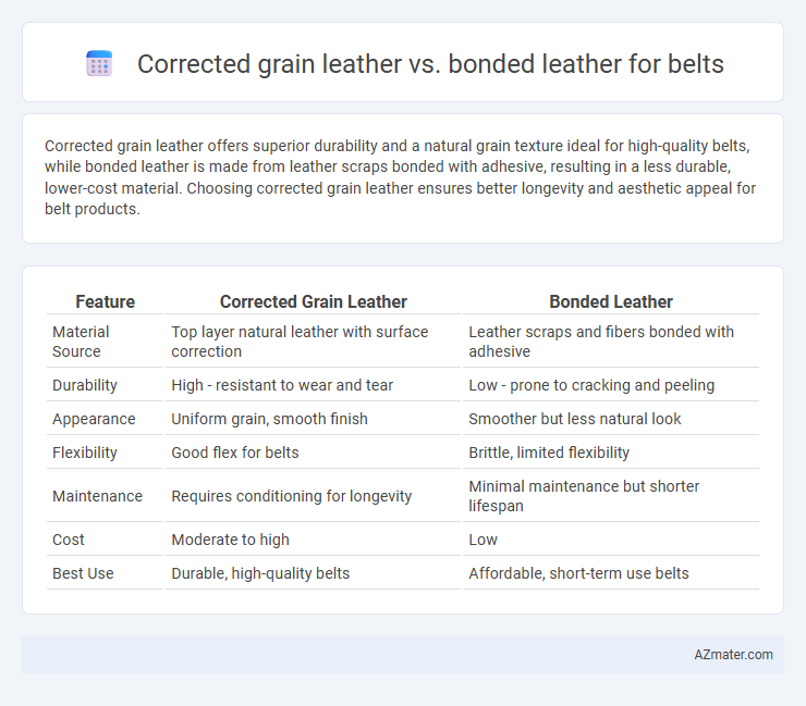 Corrected grain leather vs. bonded leather for belts - What is The Difference?