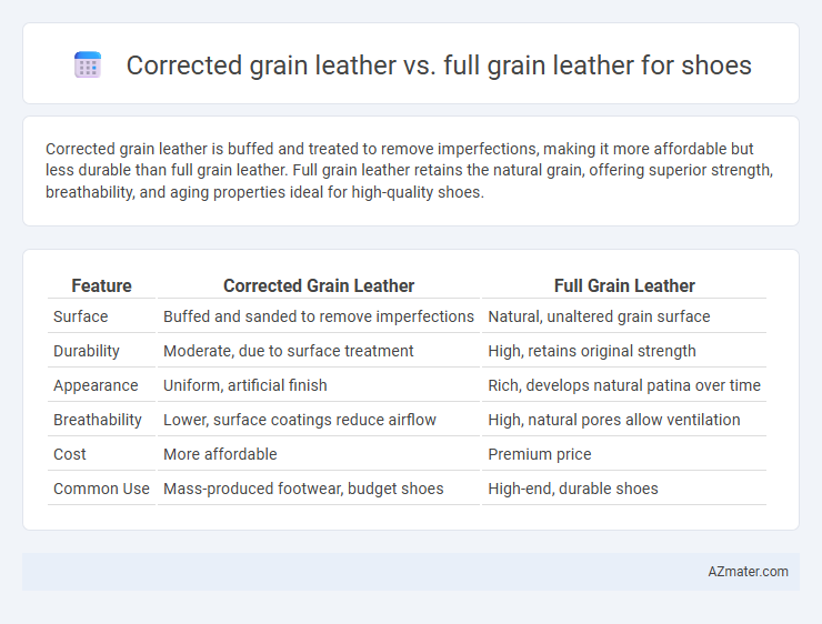 Corrected grain leather vs. full grain leather for shoes - What is The Difference?