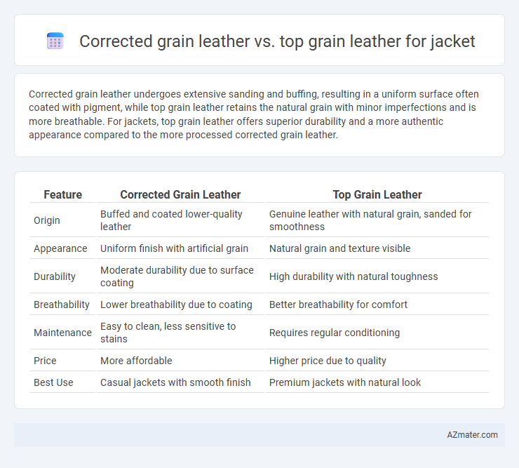 Corrected grain leather vs. top grain leather for jacket - What is The Difference?