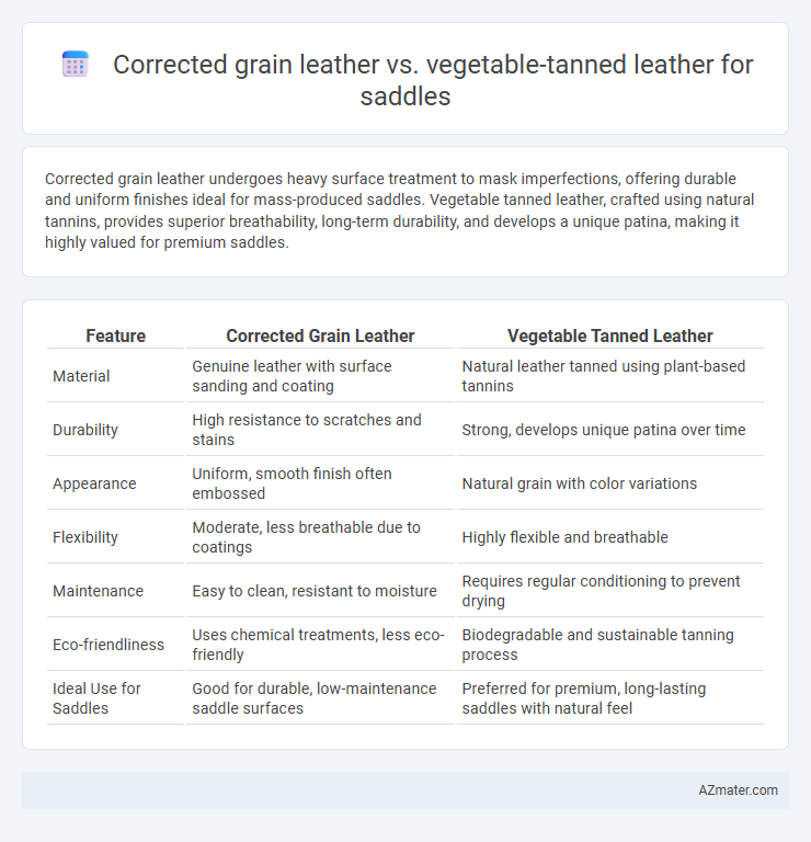 Corrected grain leather vs. vegetable-tanned leather for saddles - What is The Difference?