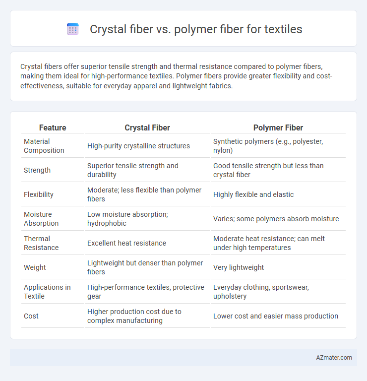 Crystal fiber vs. polymer fiber for textiles - What is The Difference?