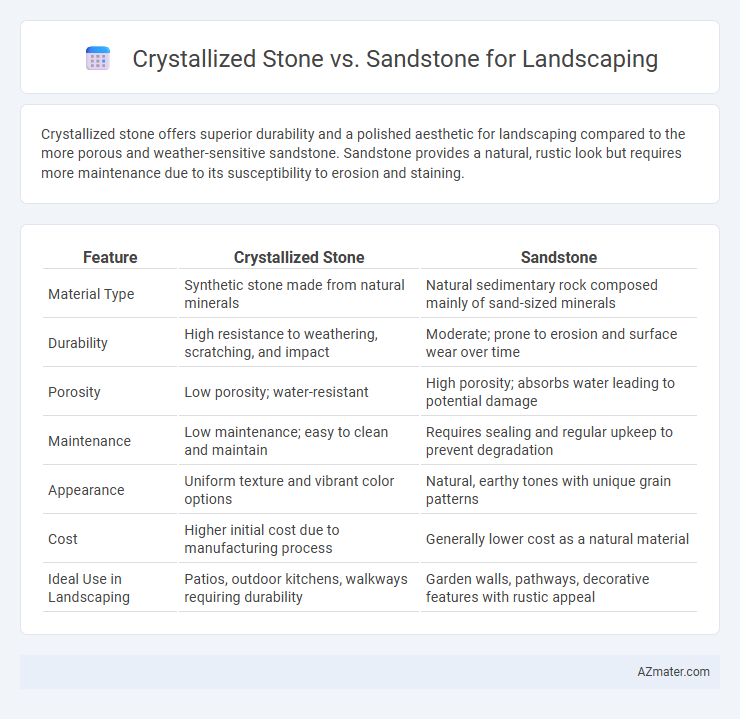 Crystallized Stone vs. Sandstone for Landscaping - What is The Difference?