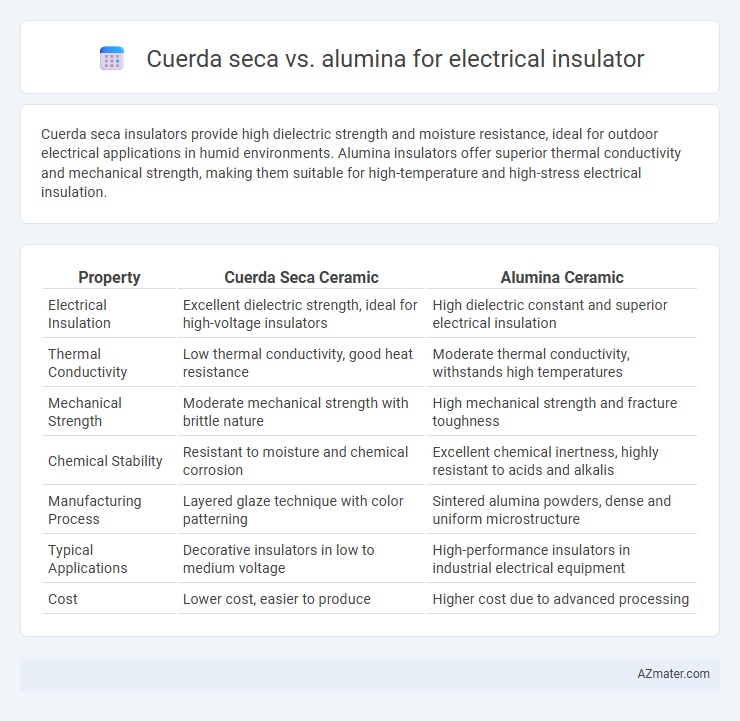 Cuerda seca vs. alumina for electrical insulator - What is The Difference?