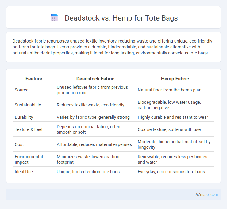 Deadstock vs. Hemp for Tote Bags - What is The Difference?
