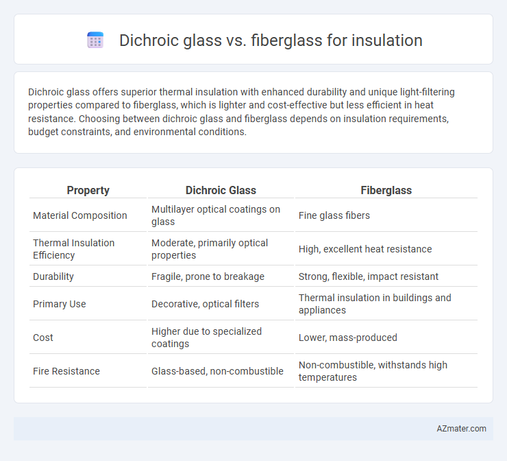 Dichroic glass vs. fiberglass for insulation - What is The Difference?
