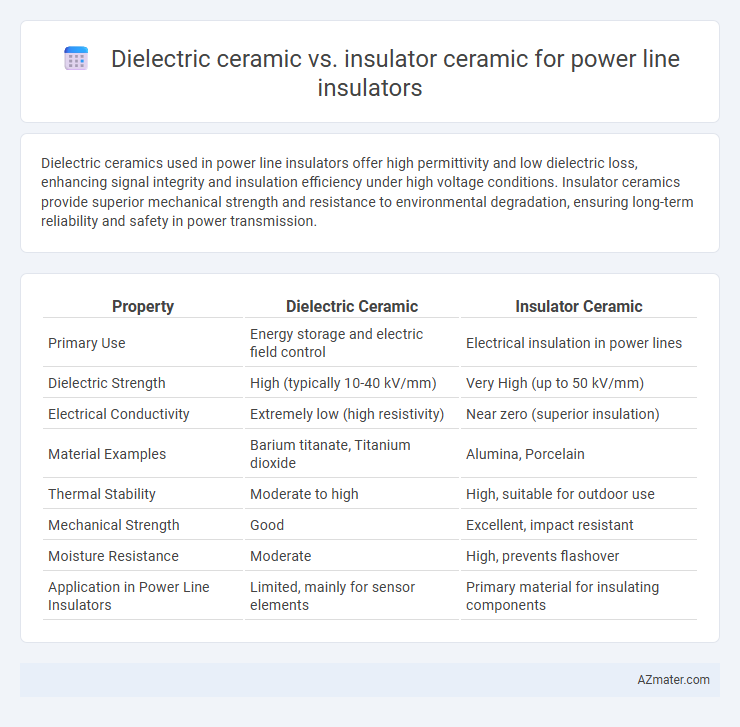 Dielectric ceramic vs. insulator ceramic for power line insulators - What is The Difference?