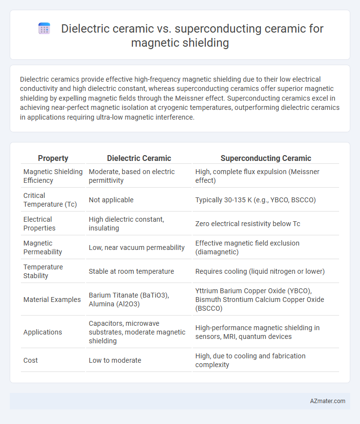 Dielectric ceramic vs. superconducting ceramic for magnetic shielding - What is The Difference?